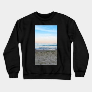 Seagulls sit on the beach Crewneck Sweatshirt